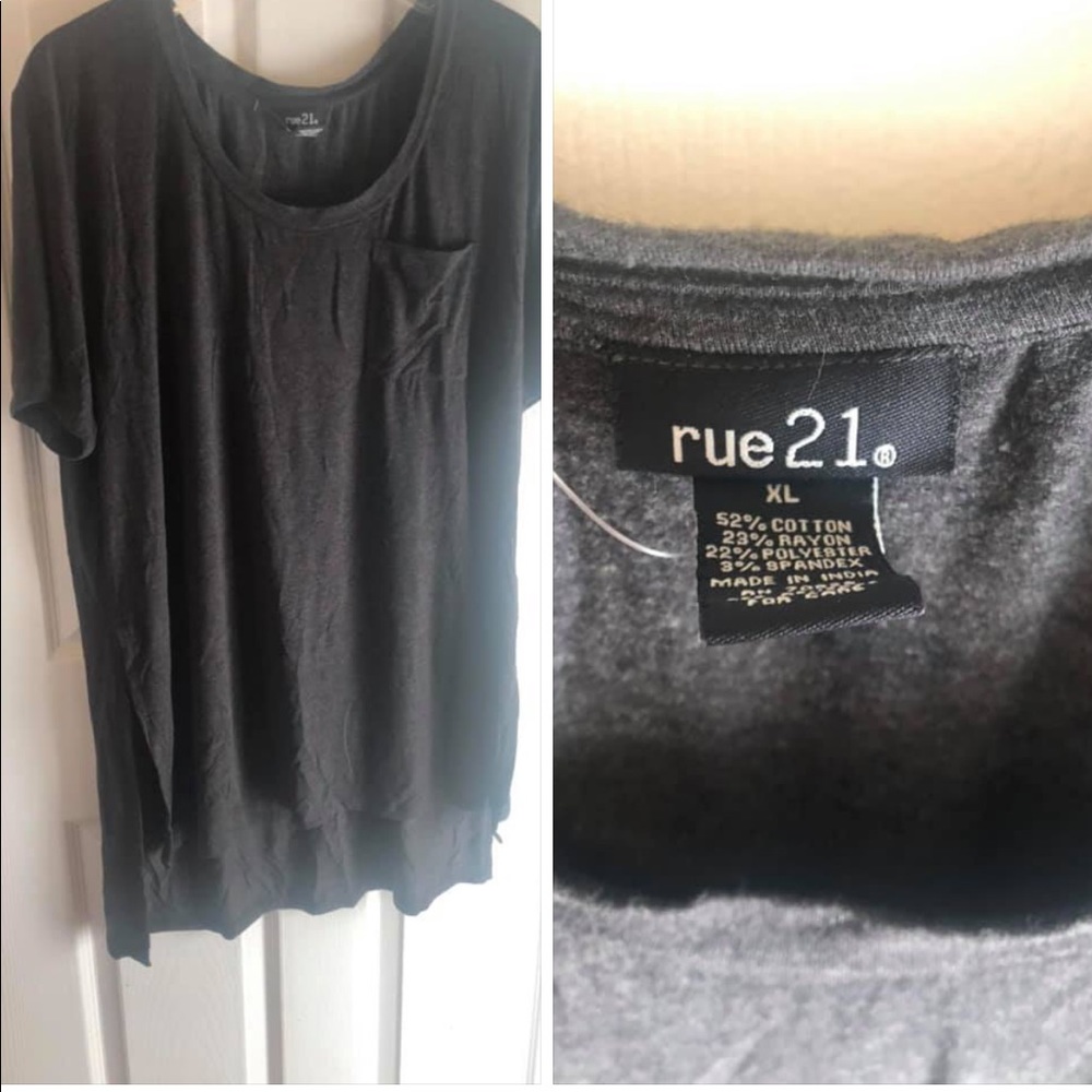 Charcoal tunic NWOT 💓